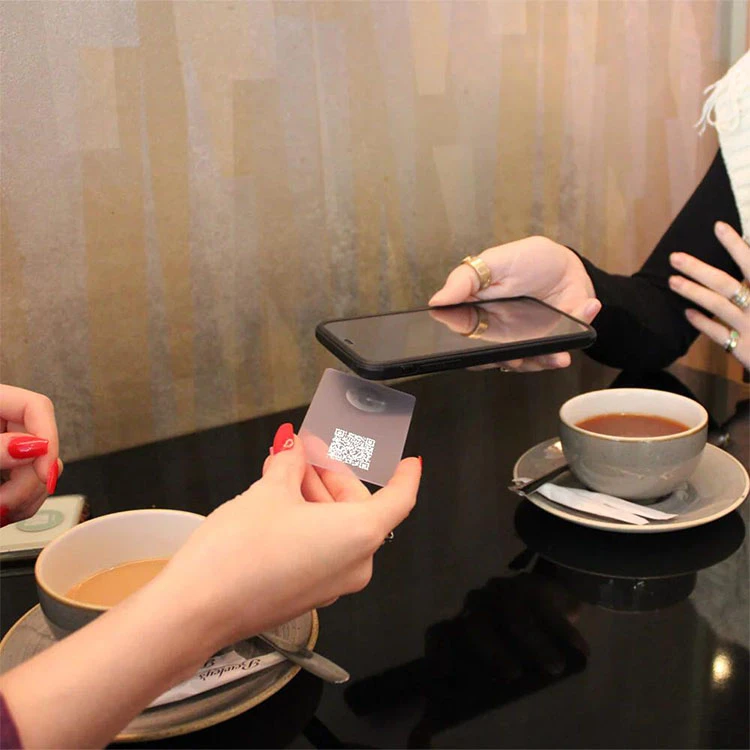 transparent nfc card